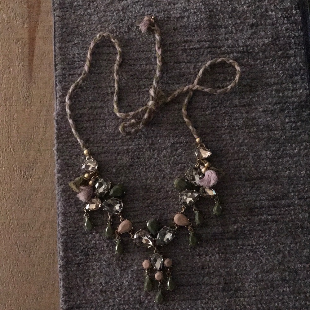 J Crew Necklace with Bag